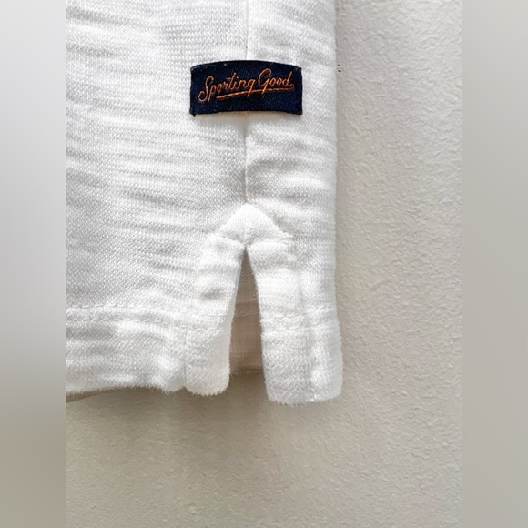 Goodman  Brand Match Point Tipped Slub Short Sleeve Polo Shirt Size Medium - Picture 6 of 6